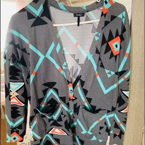 Aztec sweater cardigan
